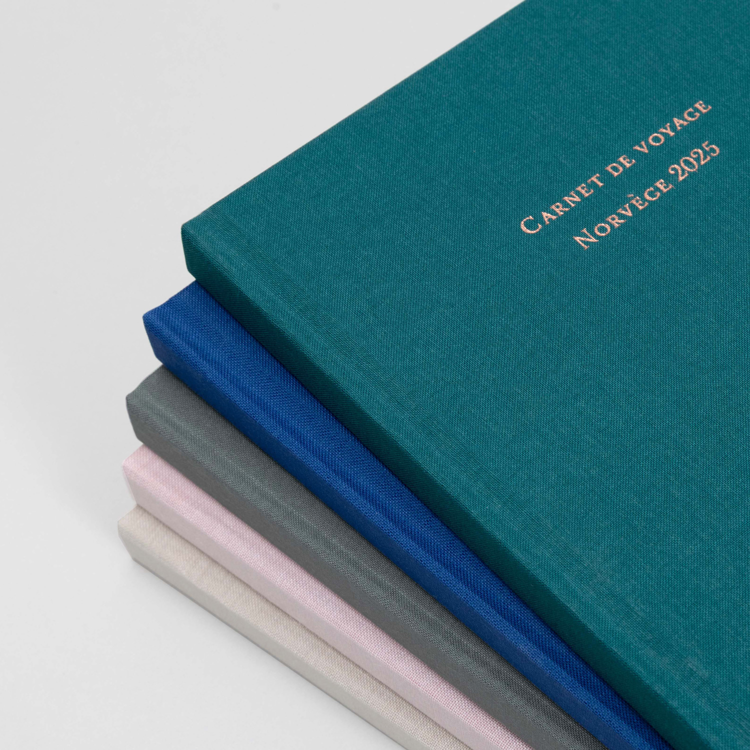 Carnet personnalisé Tissu doré