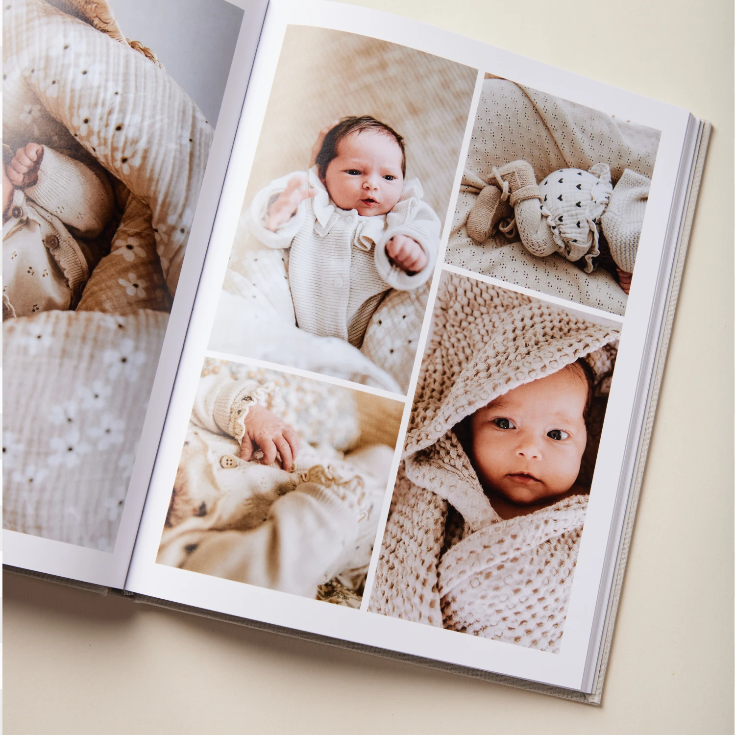 Livre photo couverture tissu titre doré