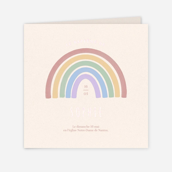 Arc-en-ciel pastel