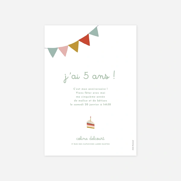 12 Cartes d'invitation avec des Paillettes pour Les Anniversaires et