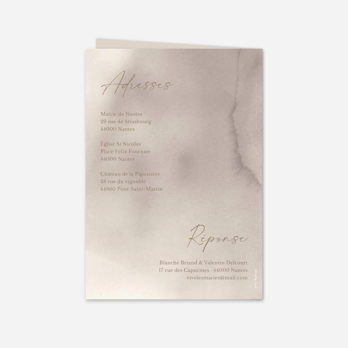 Faire-part mariage Amour en Typo