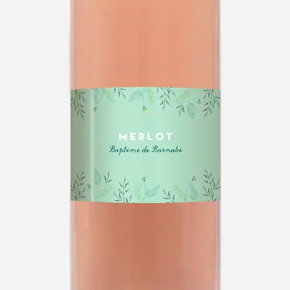 Étiquette pour bouteille Allégresse