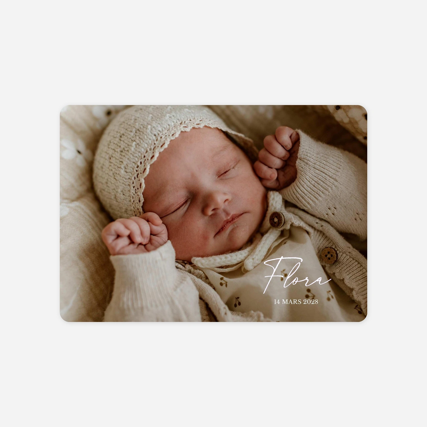 Faire-part naissance Petit bonheur