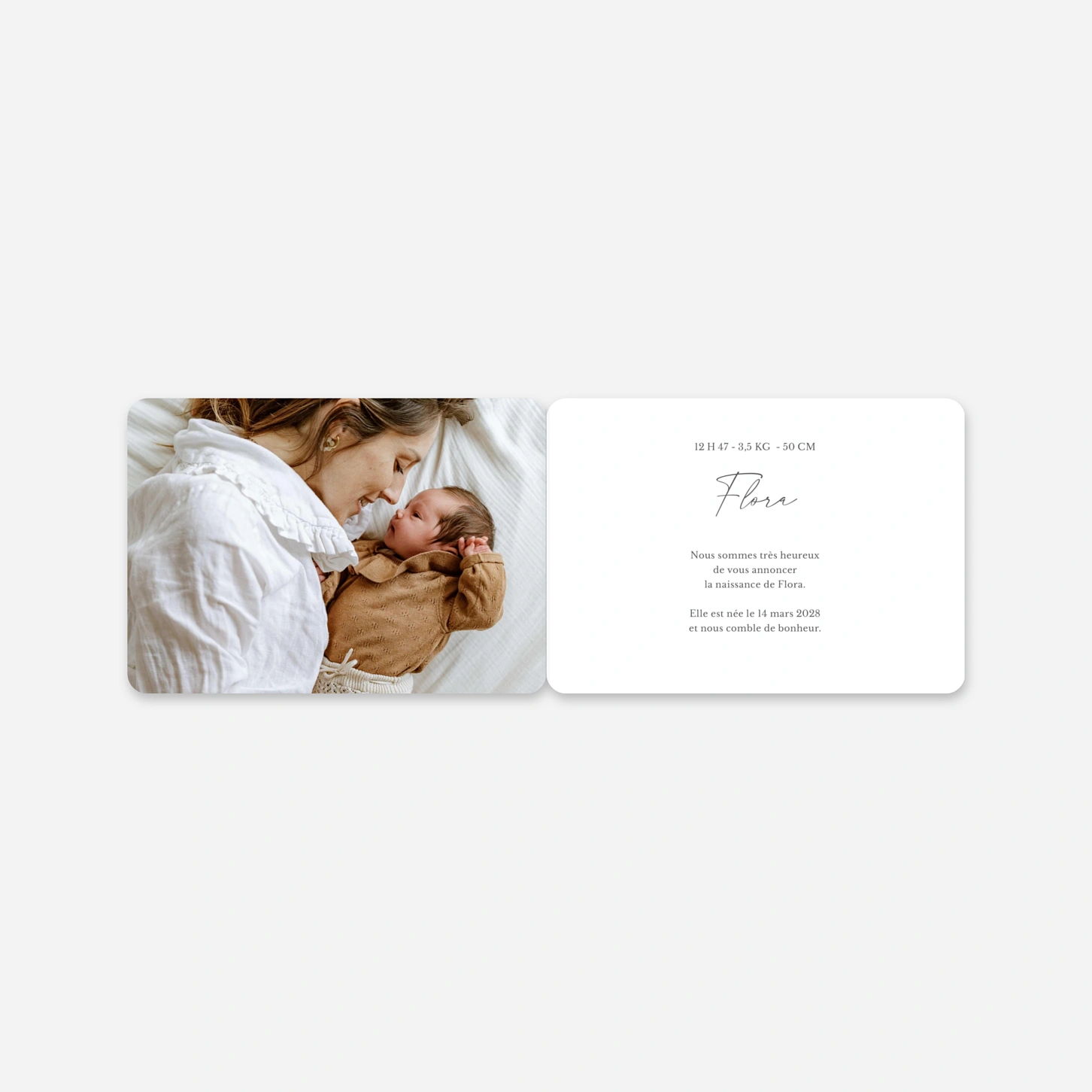 Faire-part naissance Petit bonheur