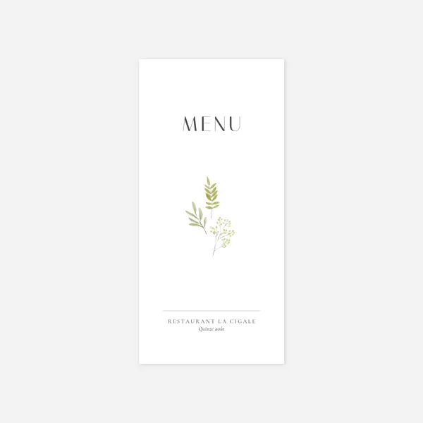 Aquarelle végétale