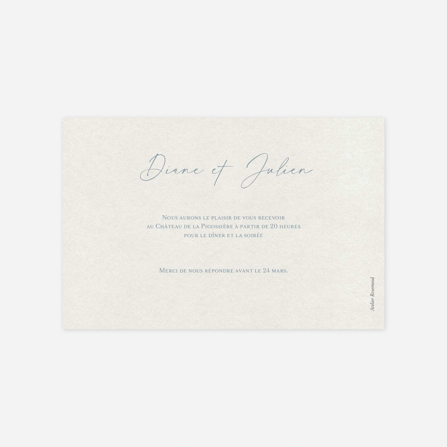 Carton d'invitation Balade en fleurs