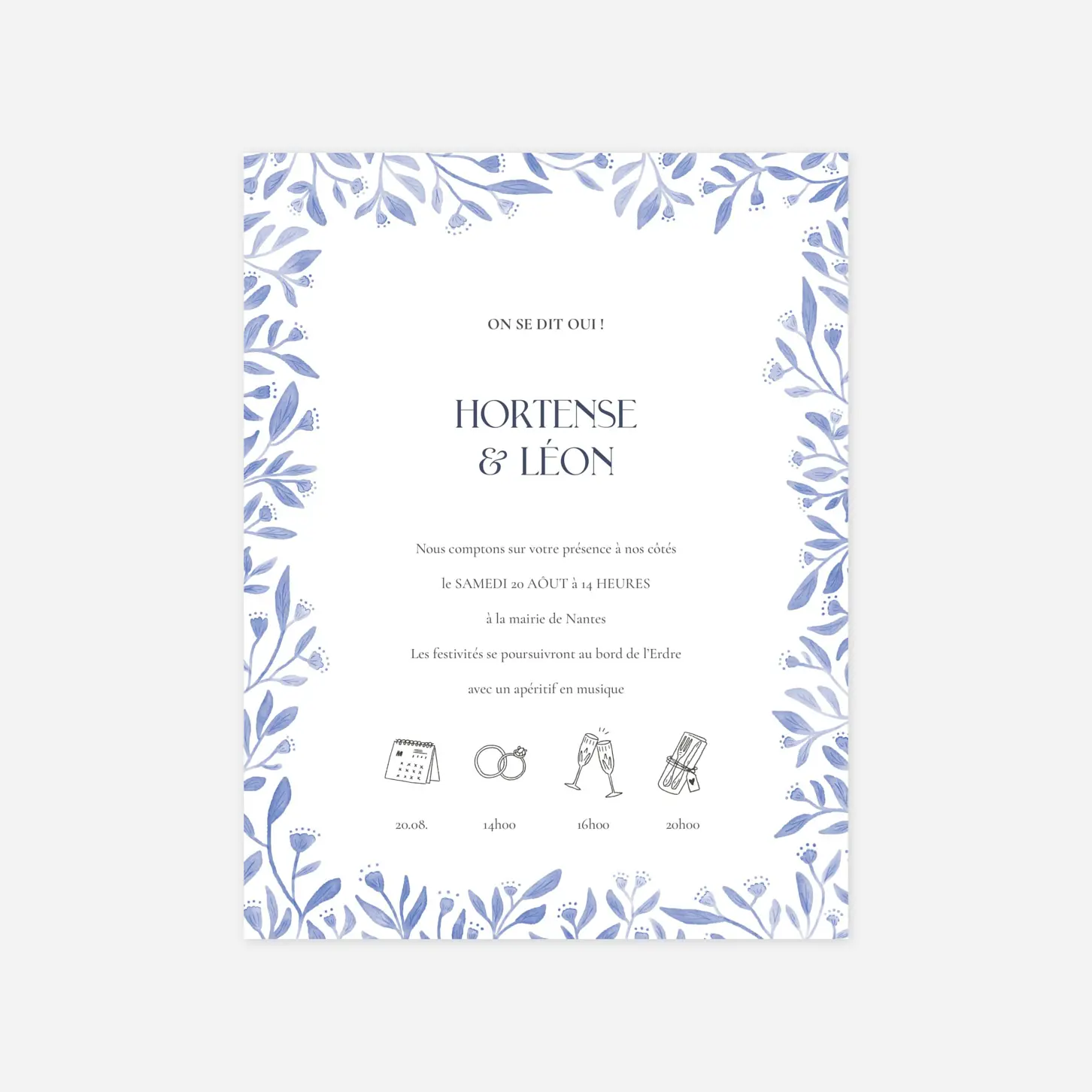 Faire-part mariage Brise d'été