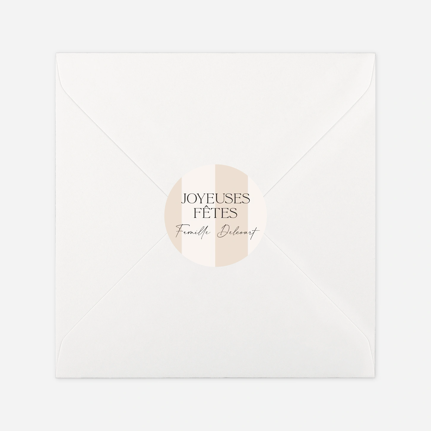 Étiquette cadeau Noël Reflets de fête