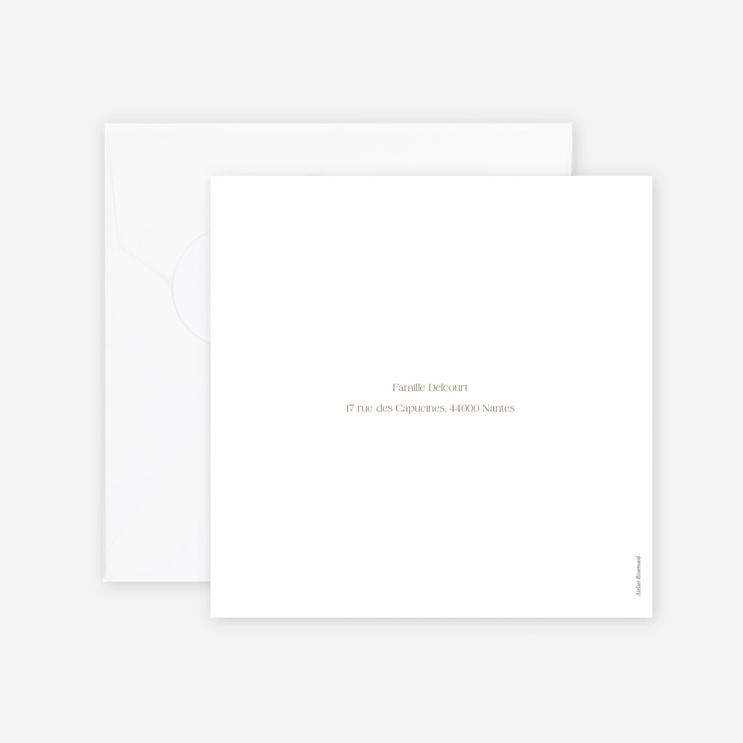 Faire-part naissance Bouton de Rose