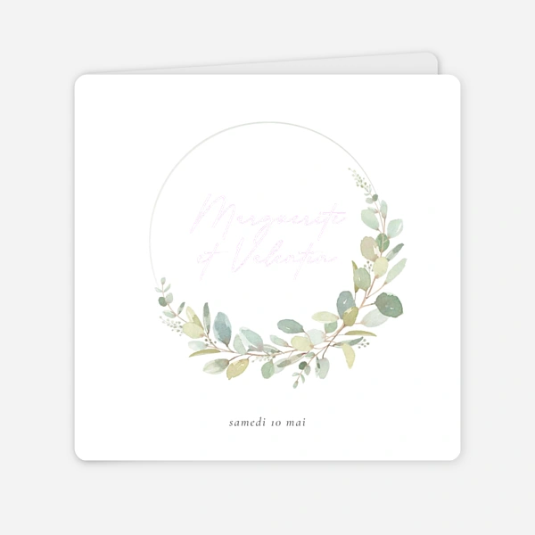 Brins d'eucalyptus en couronne