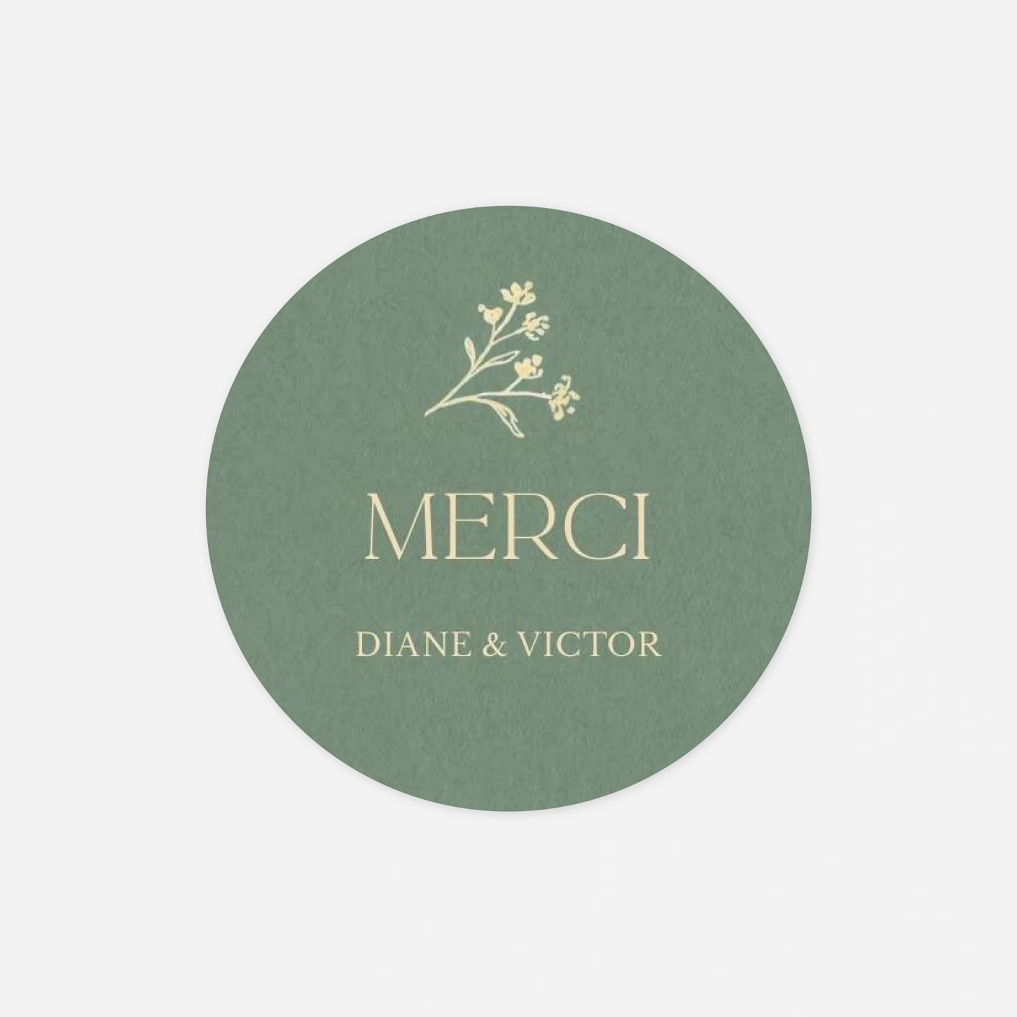 Stickers mariage Branche fleurie