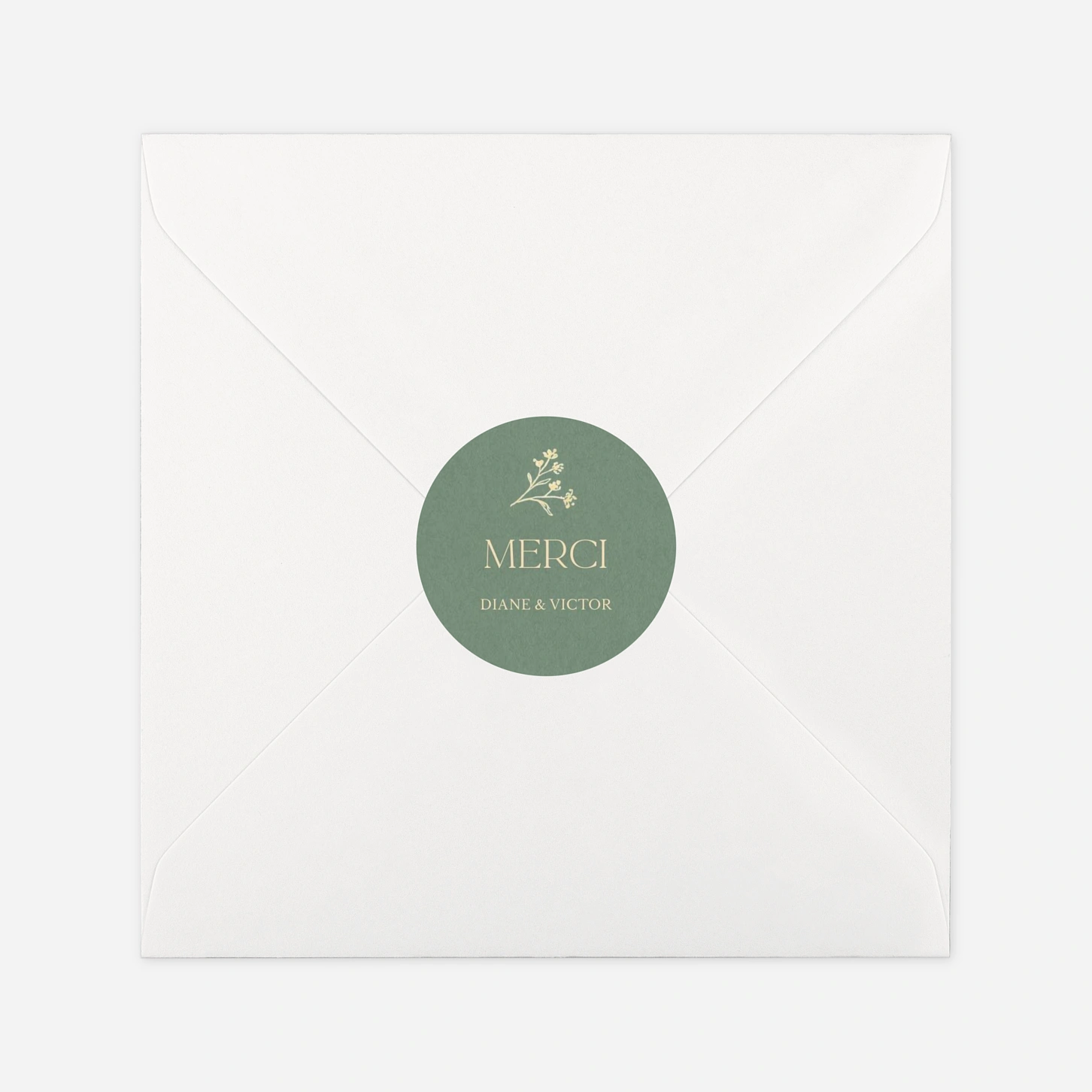 Stickers mariage Branche fleurie