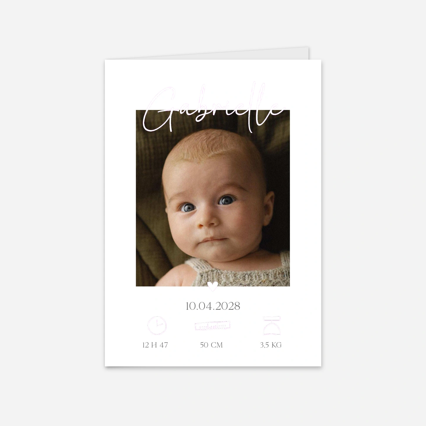 Faire-part naissance Belle Aube