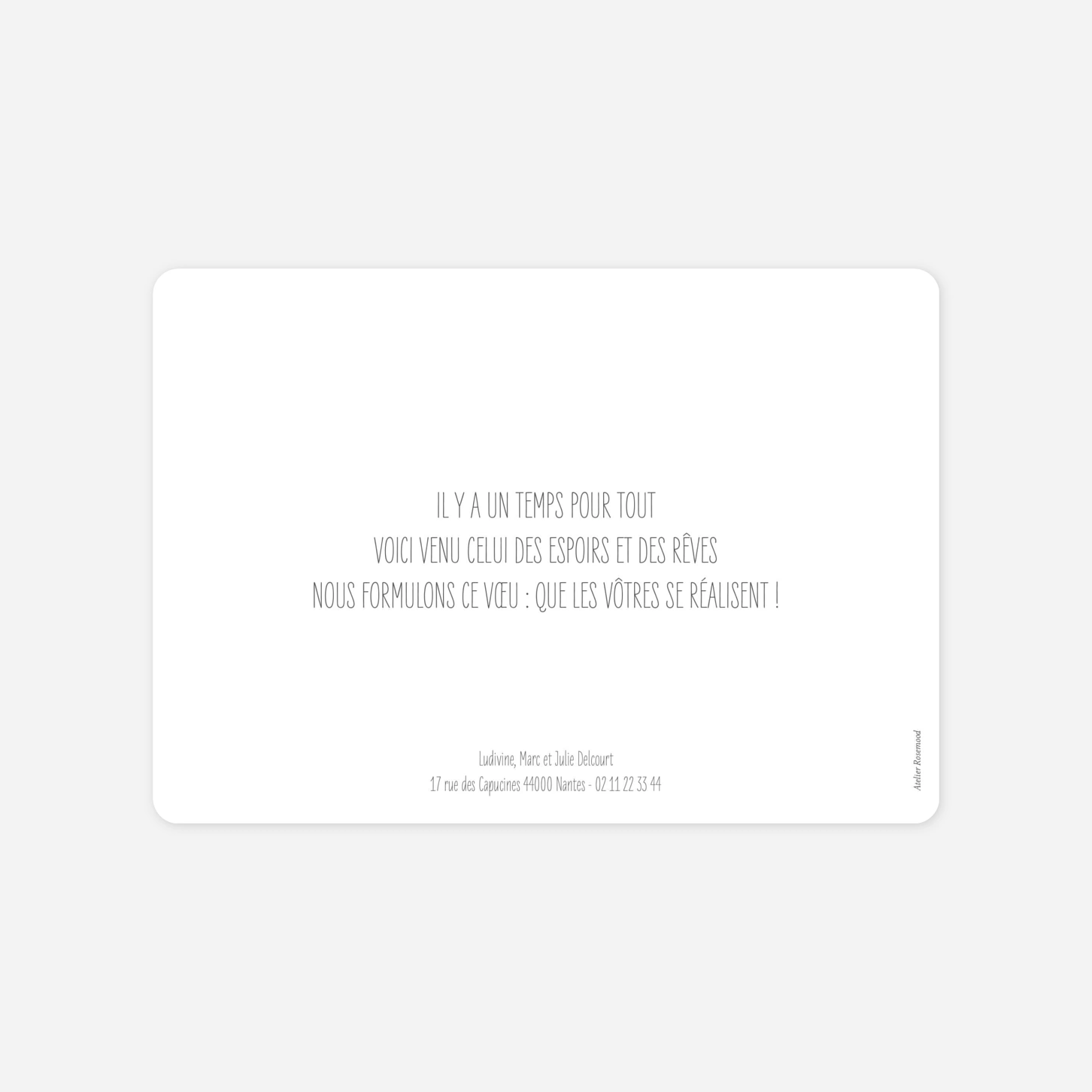 Carte de voeux Bonne année
