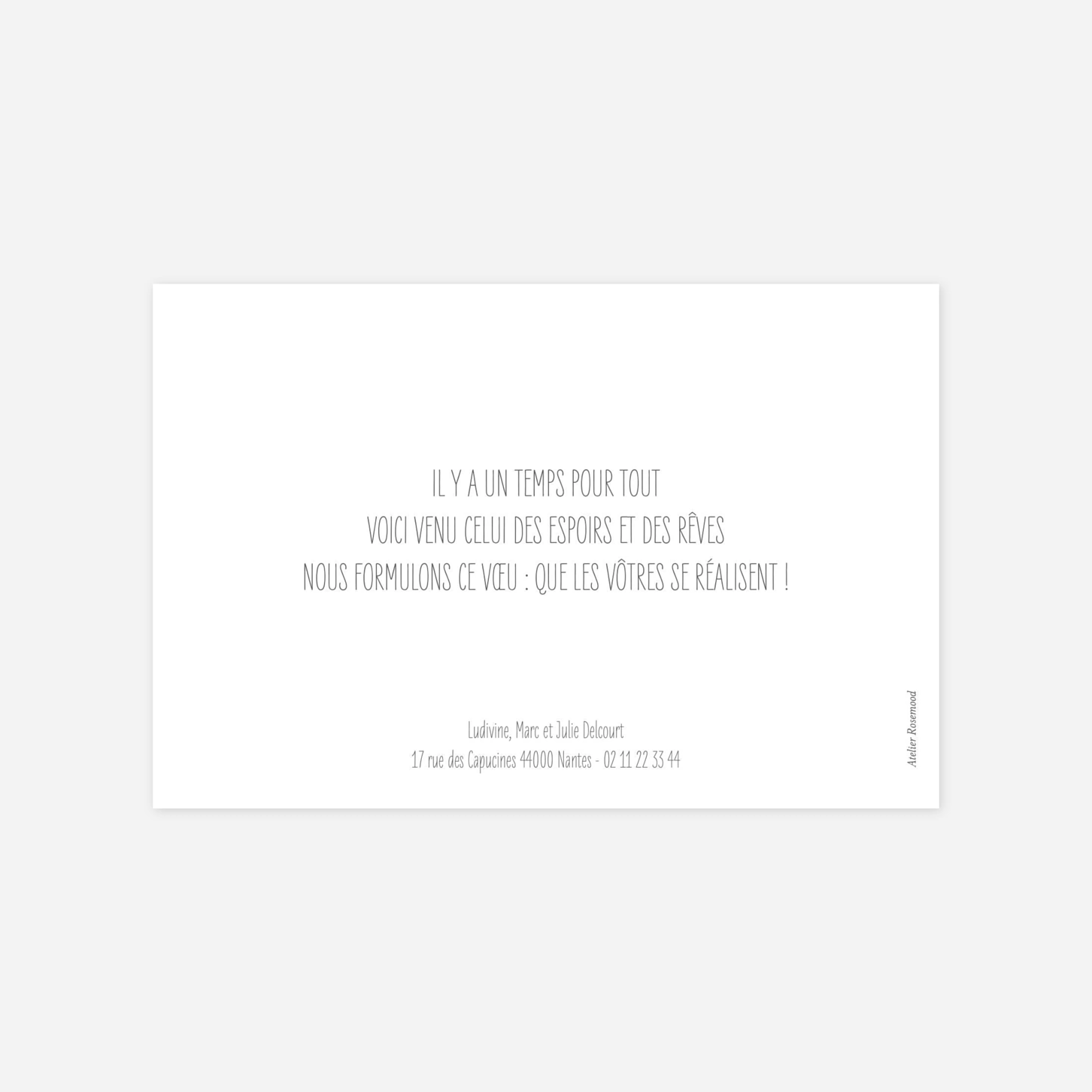 Carte de voeux Bonne année
