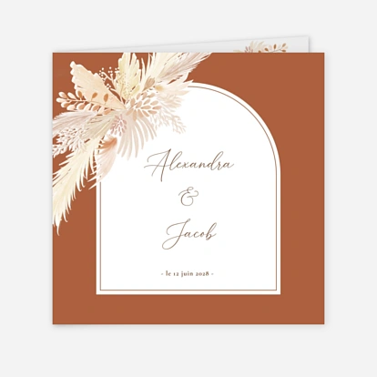 Faire-part mariage Bouquet bohéme