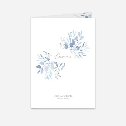 Livret de messe mariage Bouquet champêtre