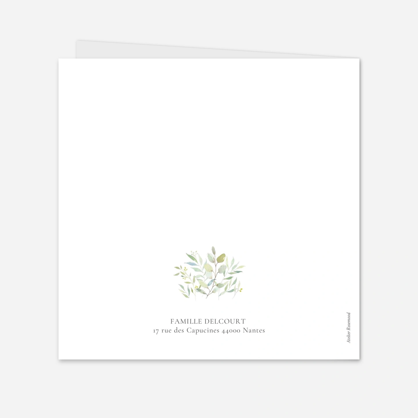 Faire-part baptême Bouquet champêtre I