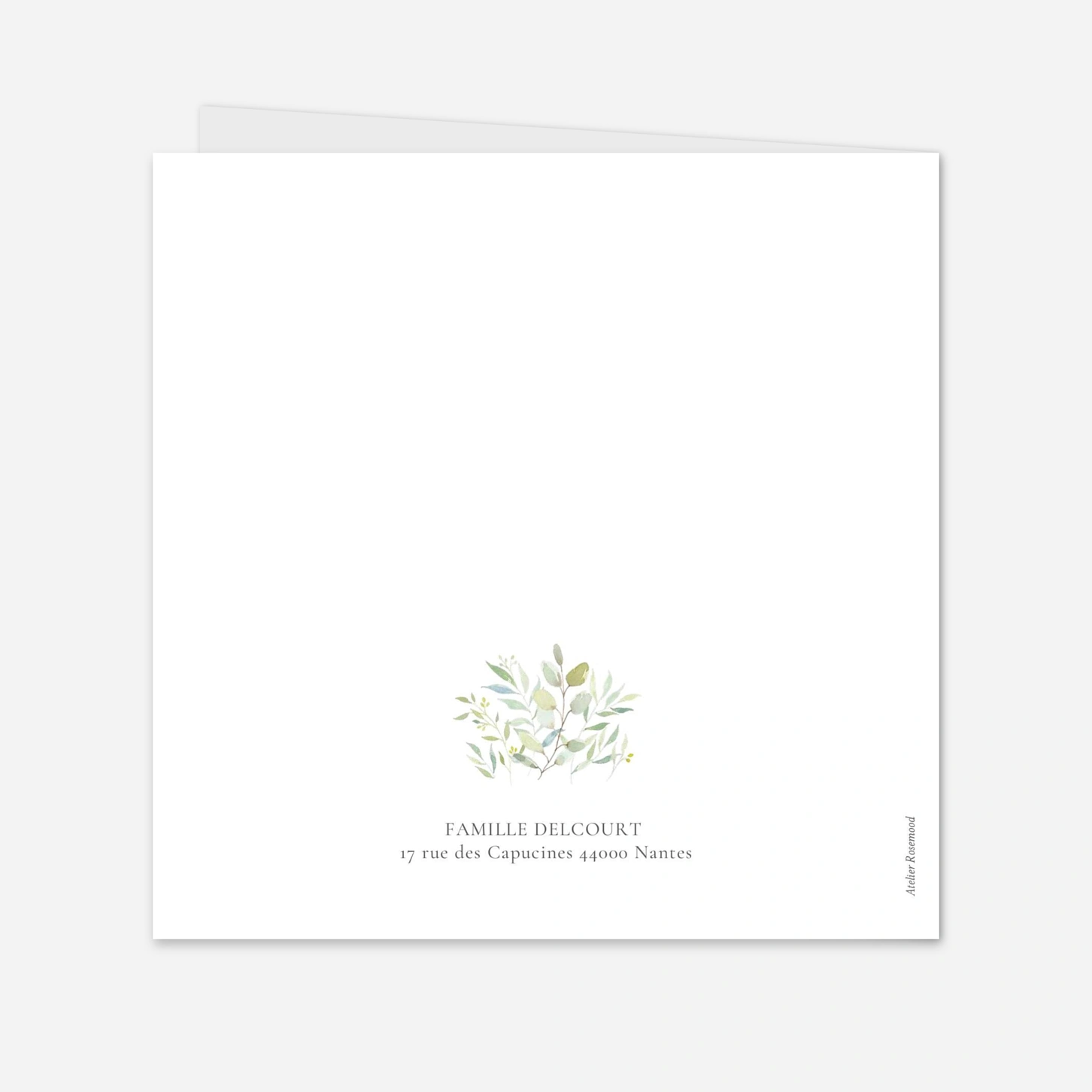 Faire-part baptême Bouquet champêtre II