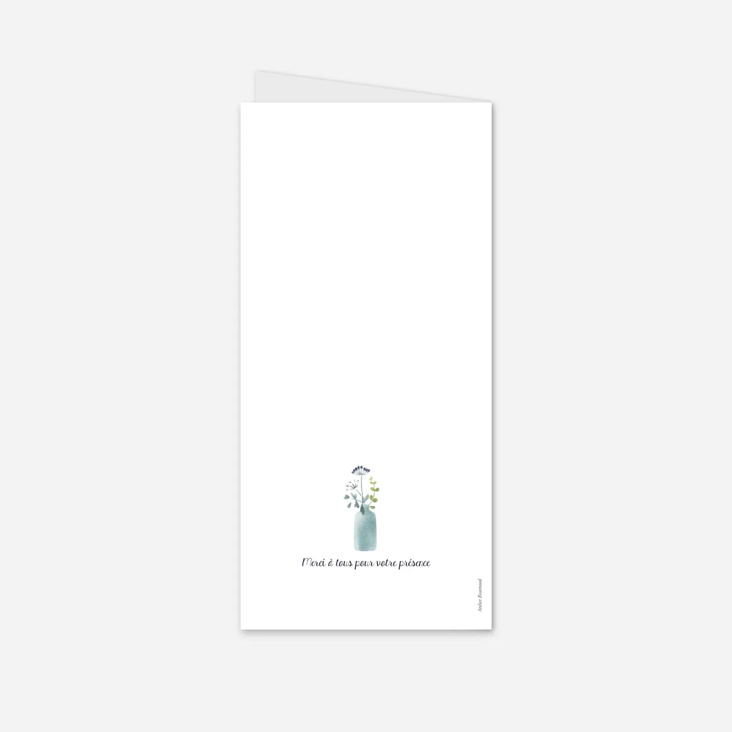 Menu mariage Bouquet sauvage