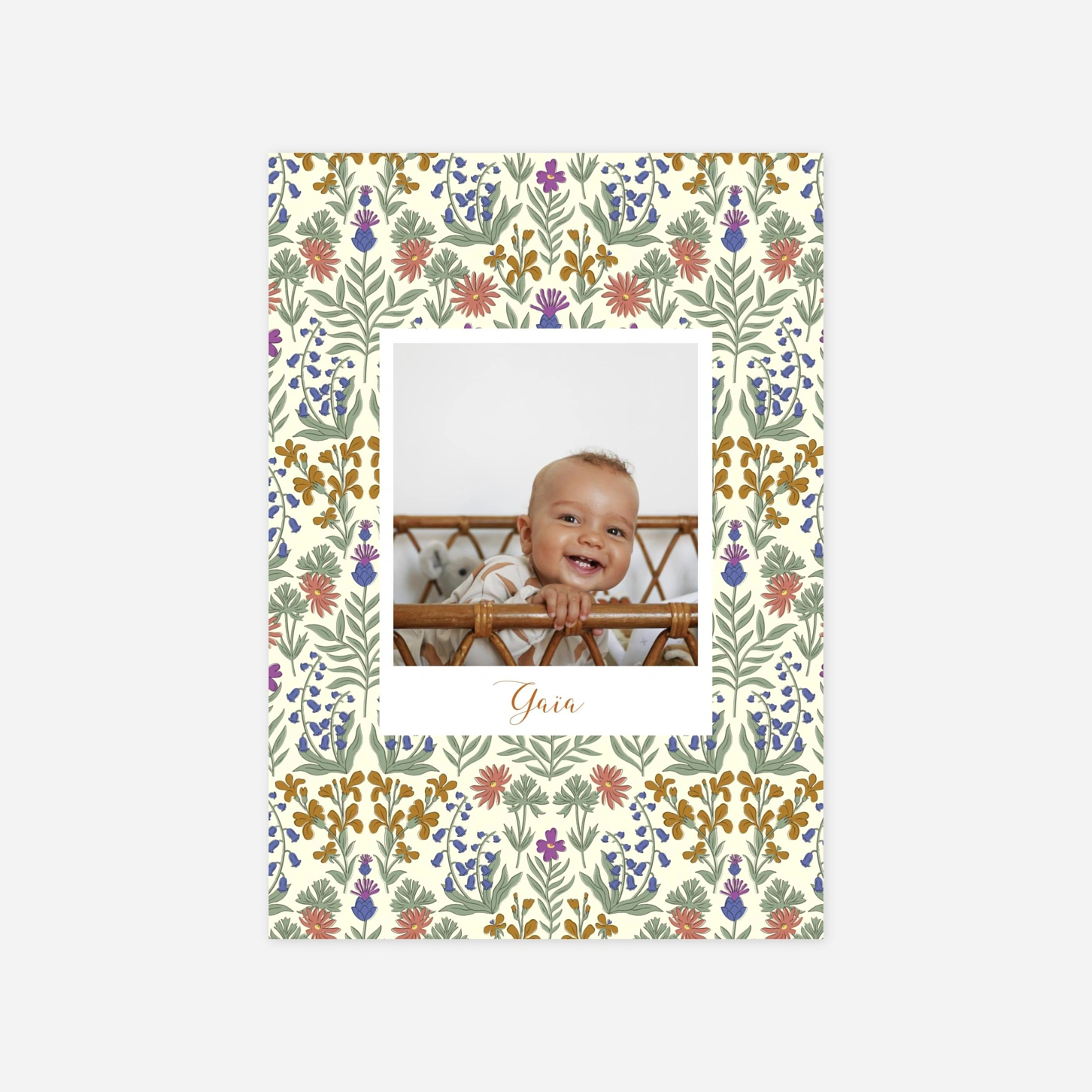 Faire-part naissance Botanique