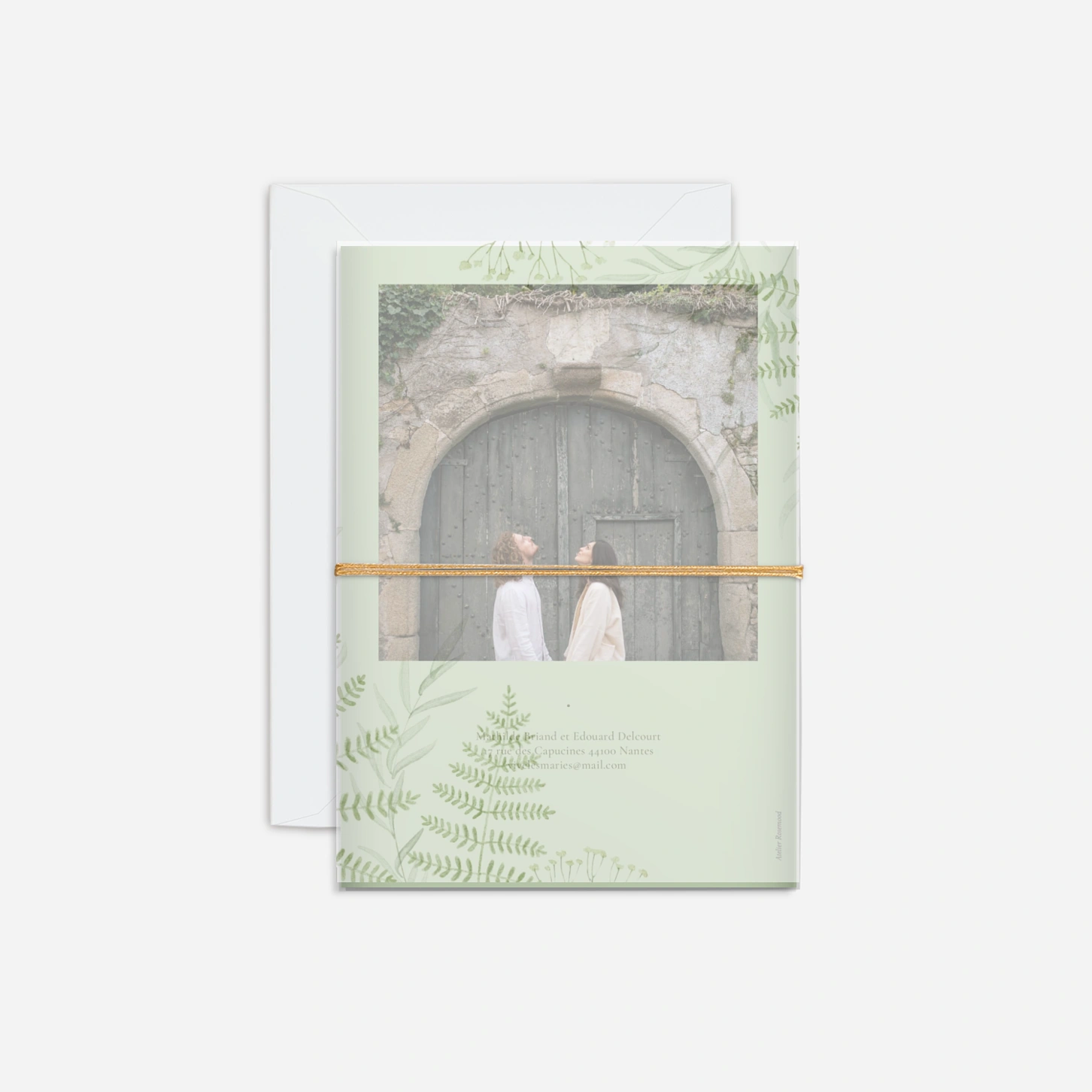 Faire-part mariage Botanique