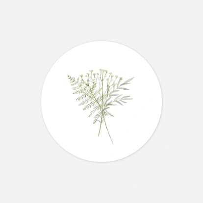 Stickers mariage Botanique