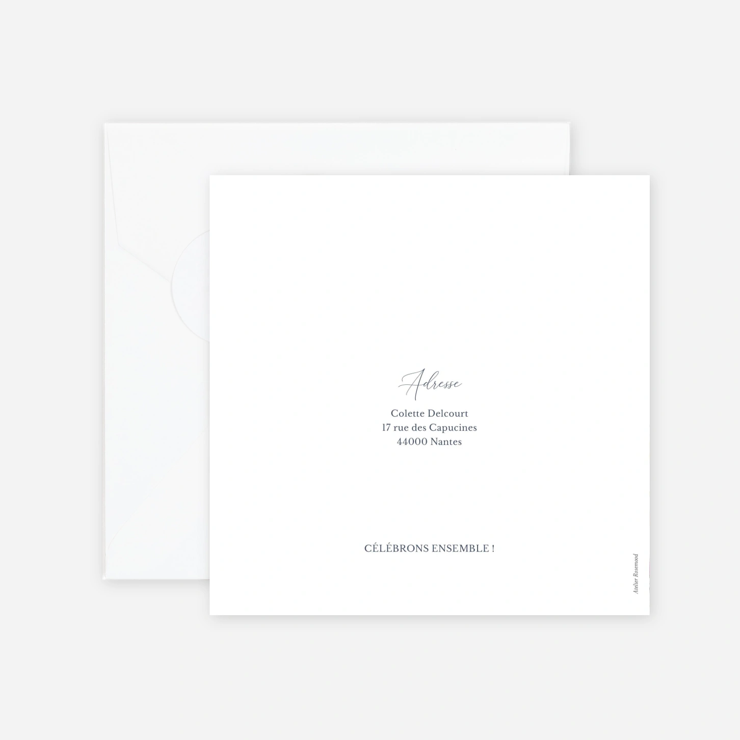 invitation anniversaire Bouquet Pastel