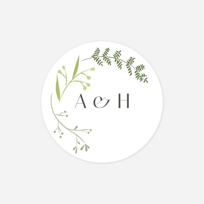 Étiquette cadeau mariage Brins d'été