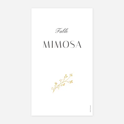 Marque-table mariage Brins d'été