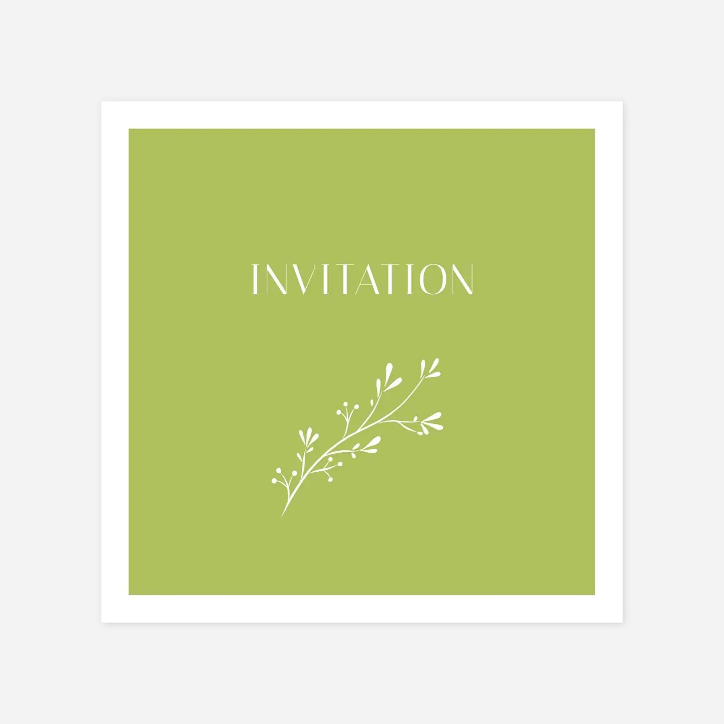 Carton d'invitation Brins d'été