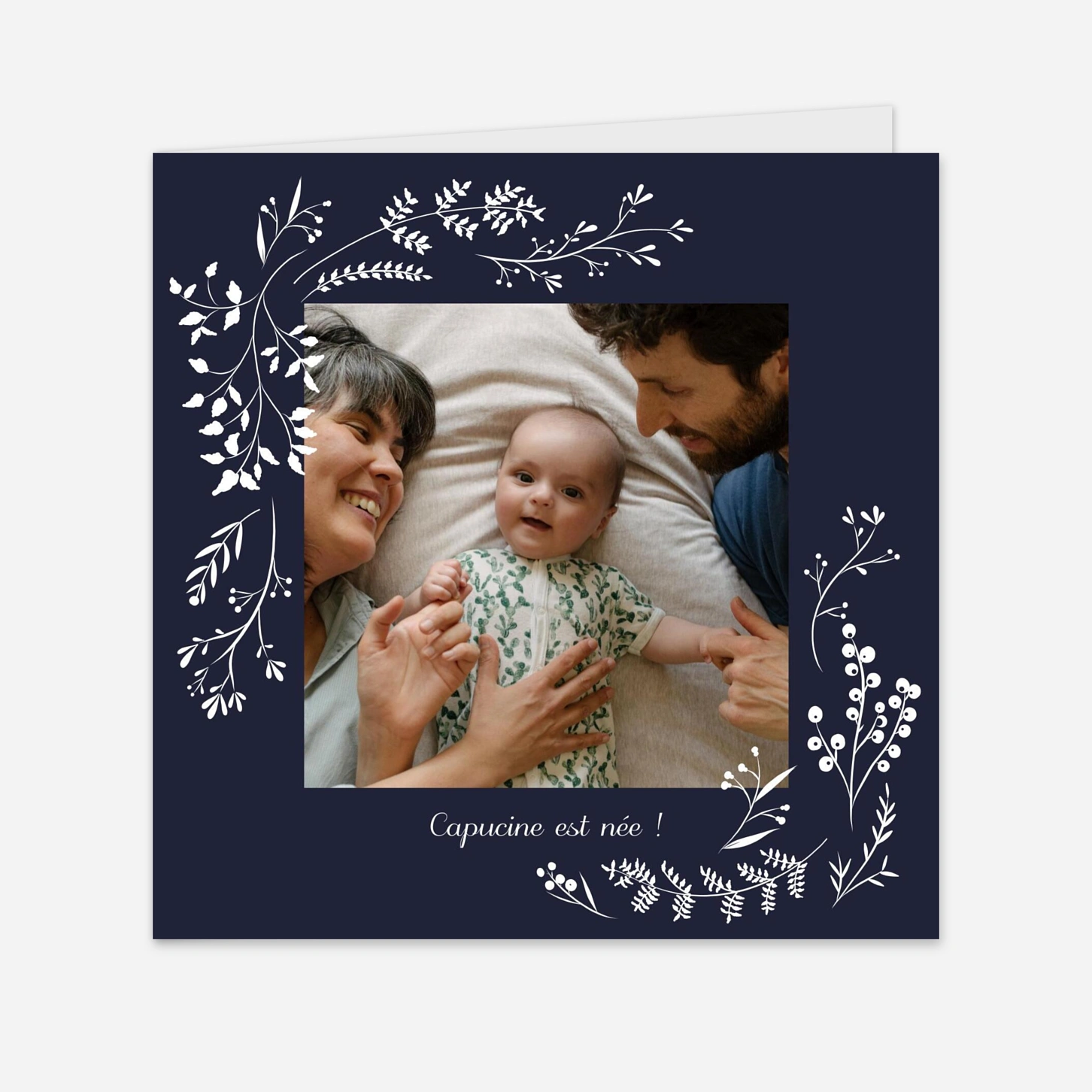 Faire-part naissance Brins d'hiver