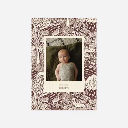 Faire-part naissance Bosquet