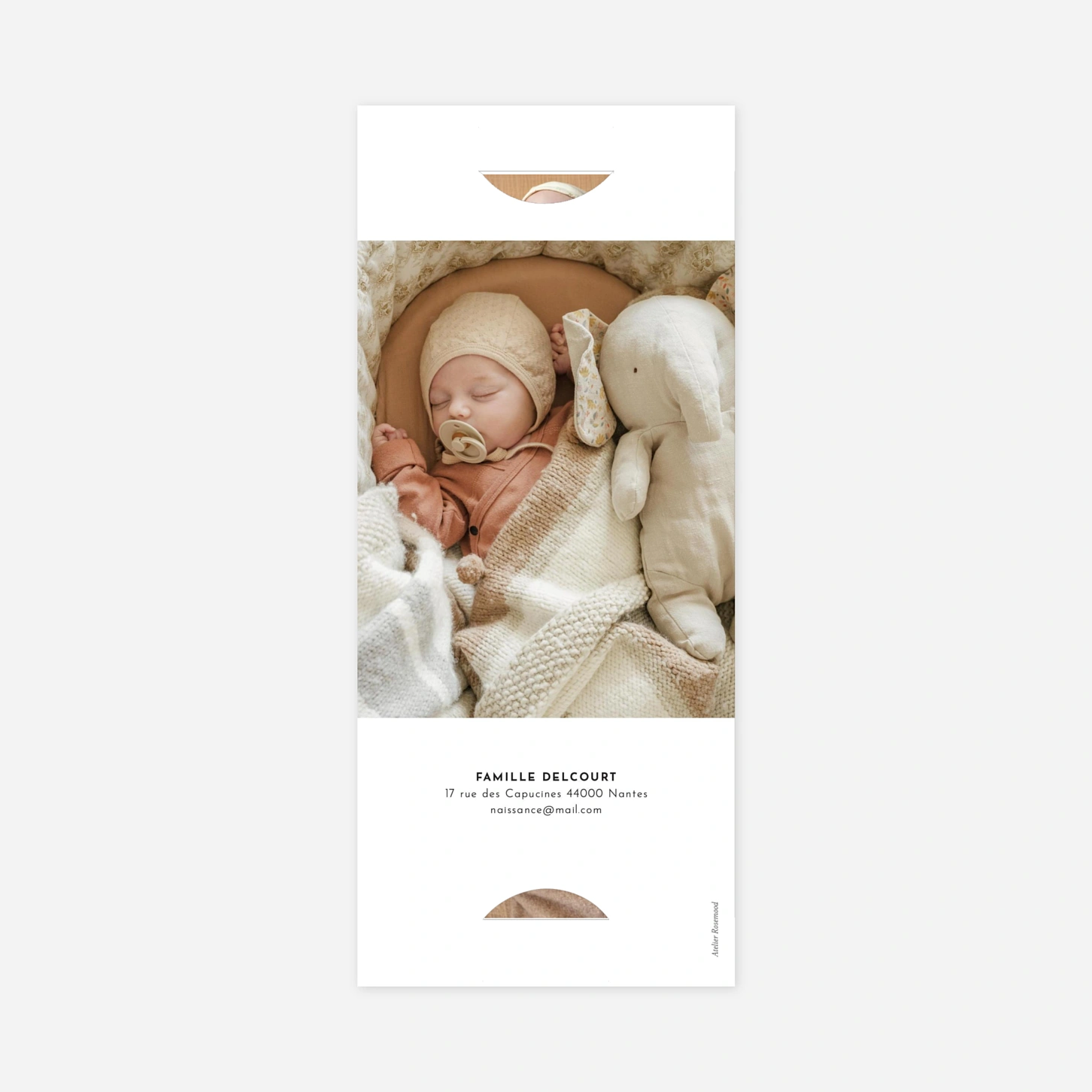 Faire-part naissance Candeur