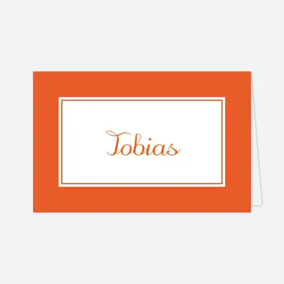 Marque-place mariage Carré chic