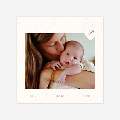 Faire-part naissance Courrier du coeur