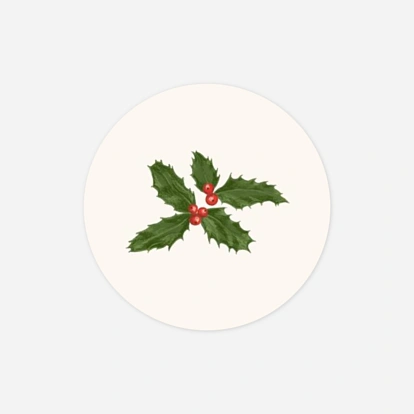 Étiquette cadeau Noël Courrier d'hiver