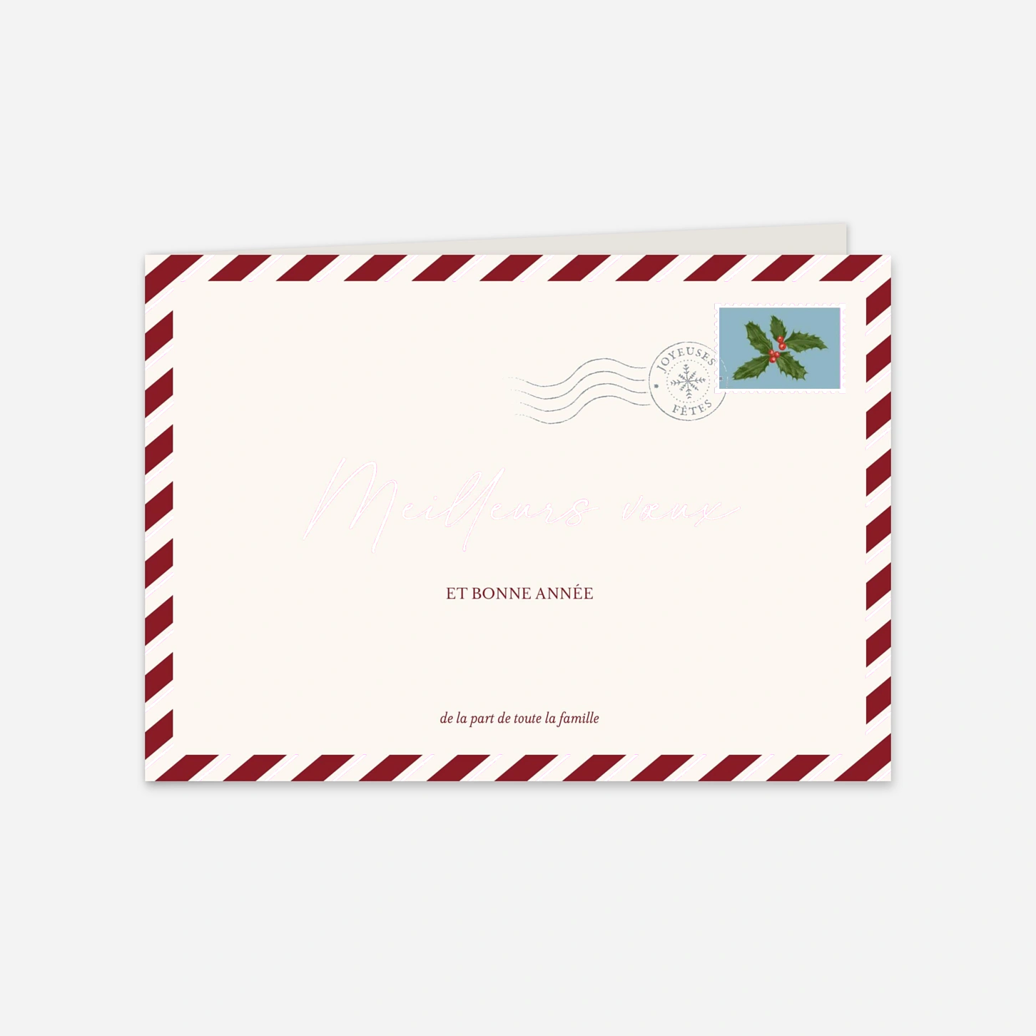 Carte de voeux Courrier d'hiver