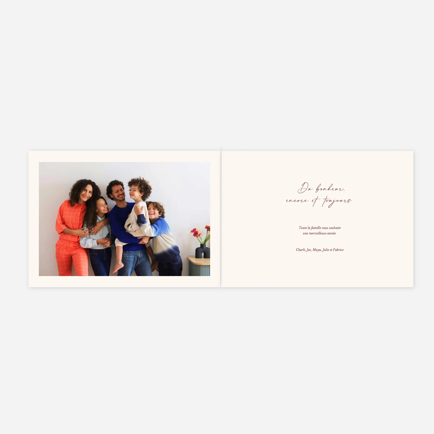 Carte de voeux Courrier d'hiver