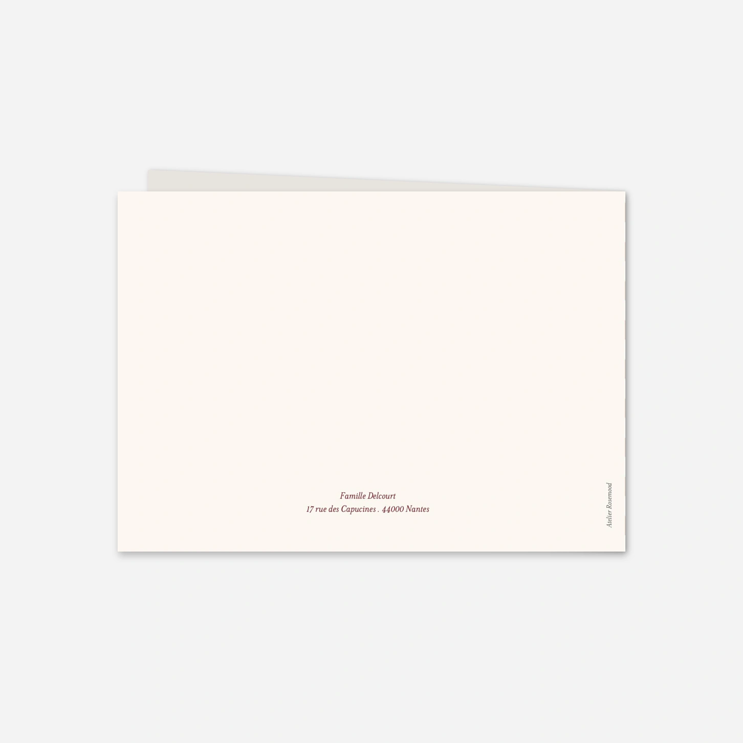 Carte de voeux Courrier d'hiver