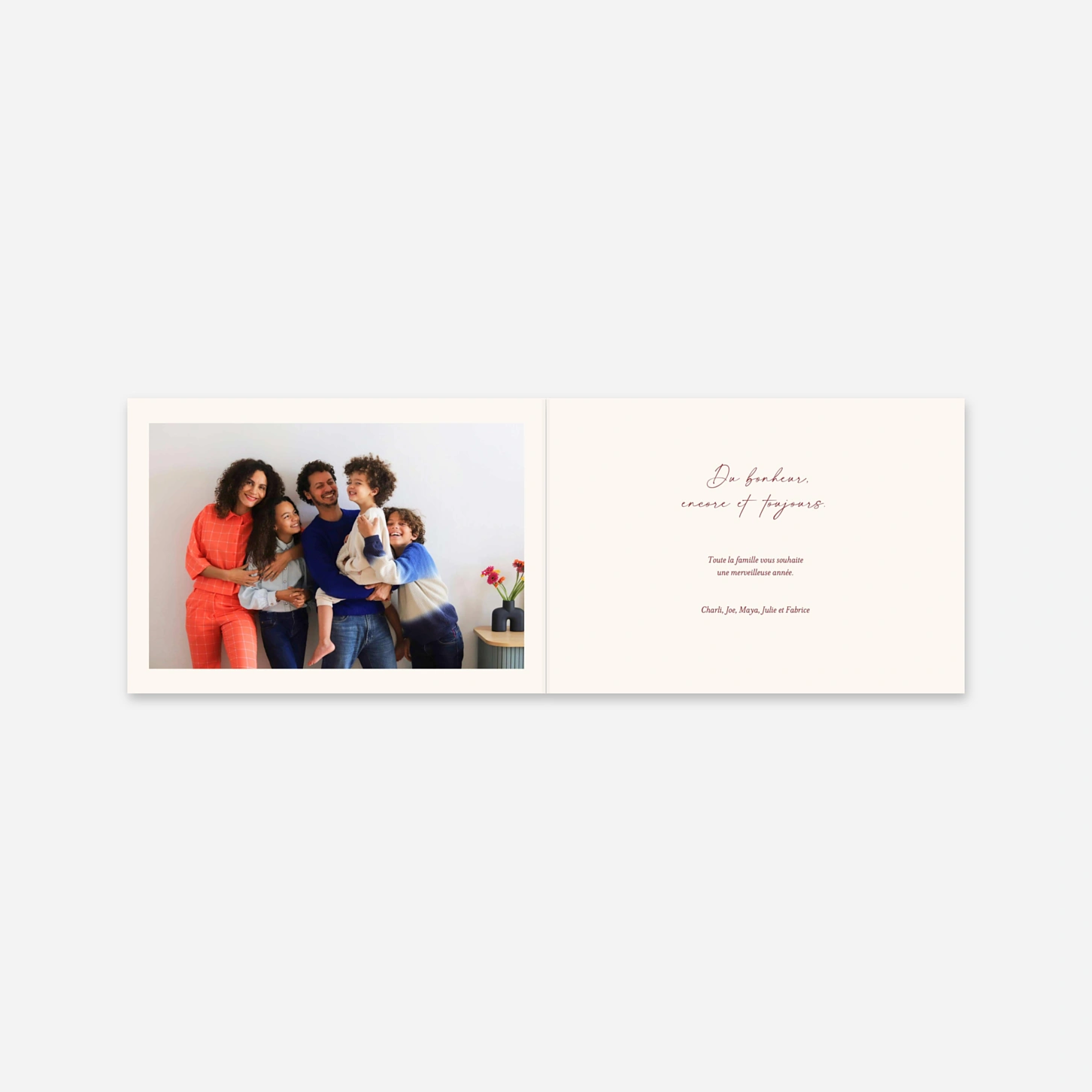 Carte de voeux Courrier d'hiver