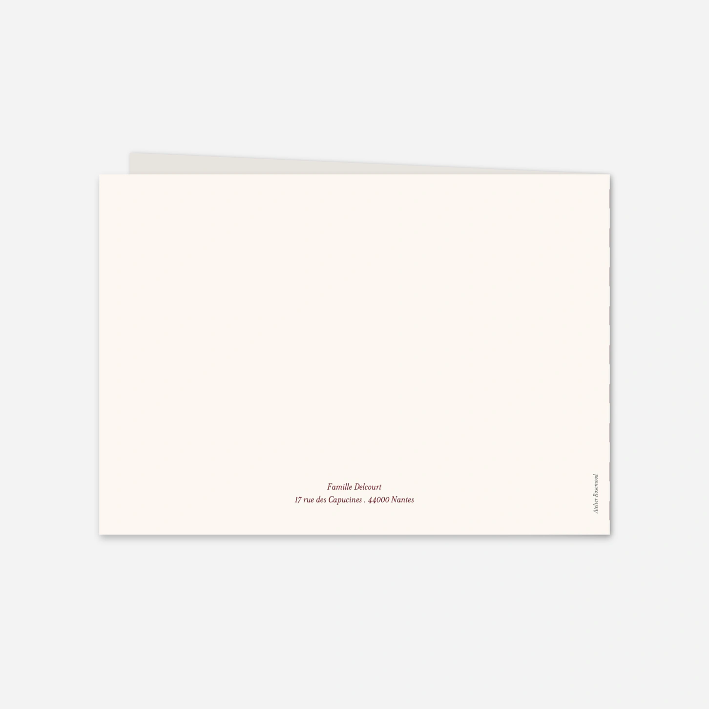Carte de voeux Courrier d'hiver