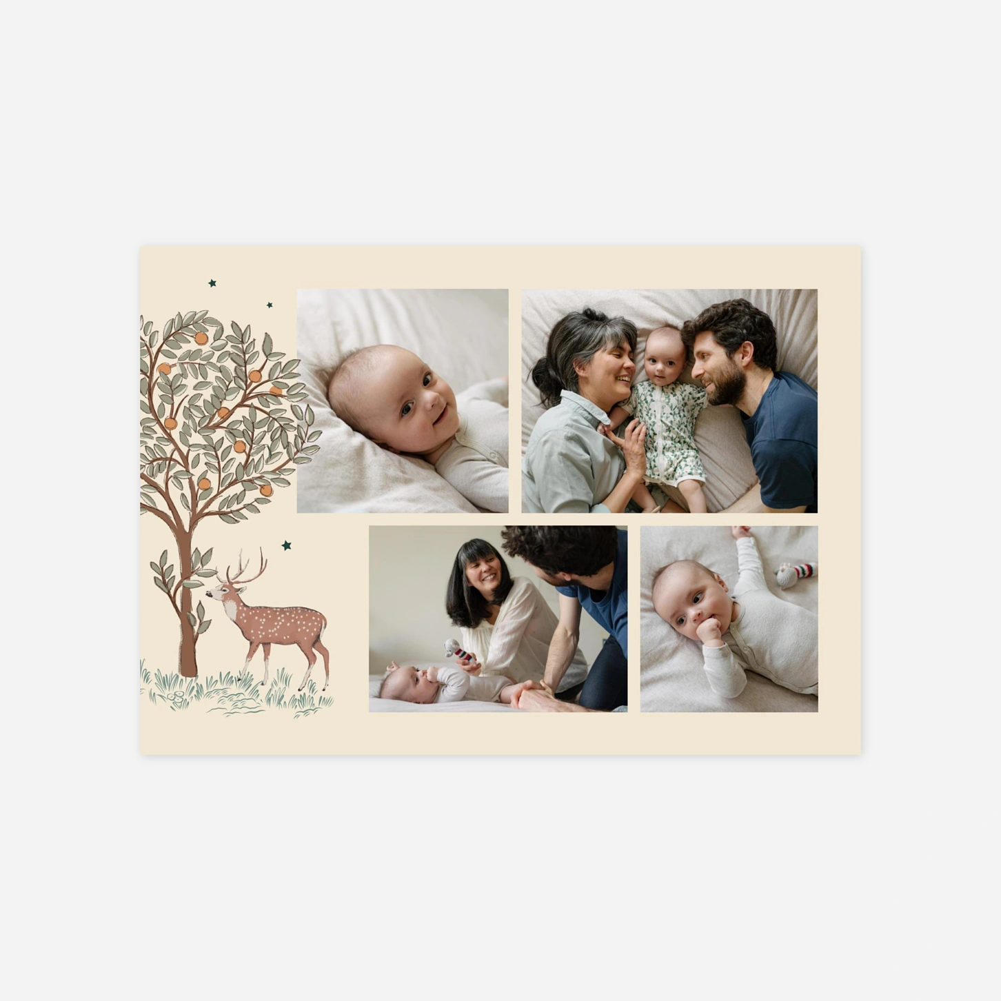 Faire-part naissance Conte de Noël