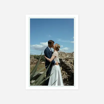 Carte de remerciements Chic liseré