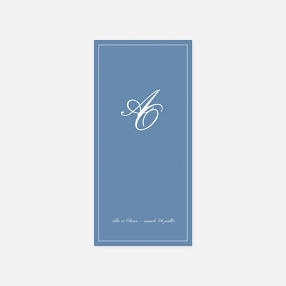 Menu mariage Chic liseré