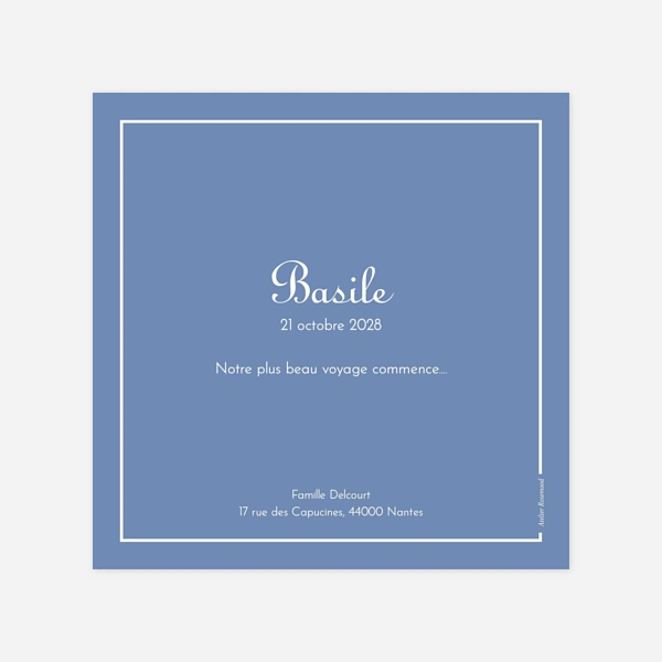 Merci classique liseré paysage