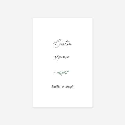 Carton réponse Couronne d'eucalyptus