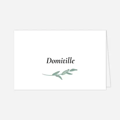Marque-place mariage Couronne d'eucalyptus