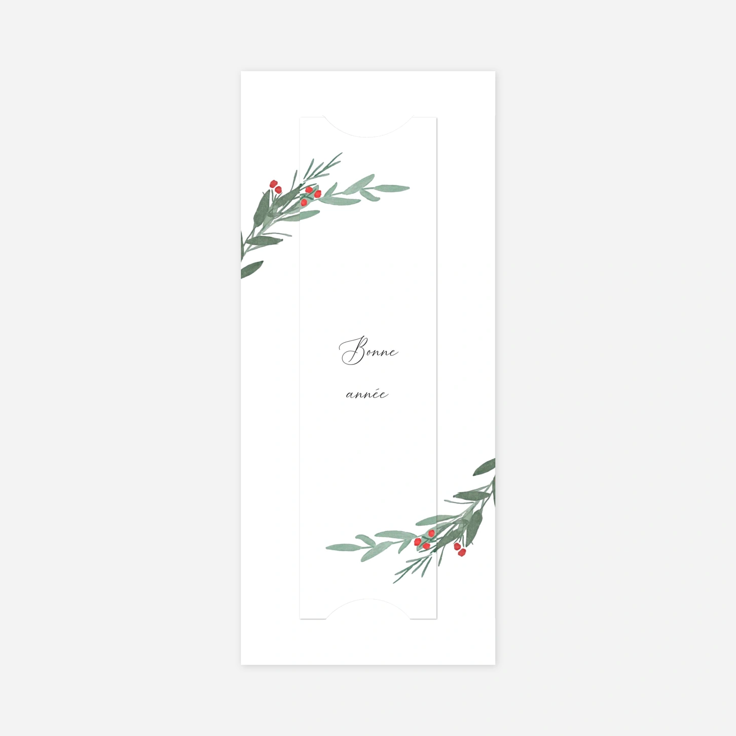 Carte de voeux Couronne d'eucalyptus
