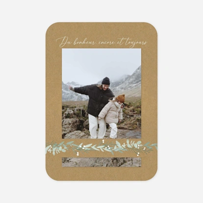 Carte de voeux Couronne d'eucalyptus